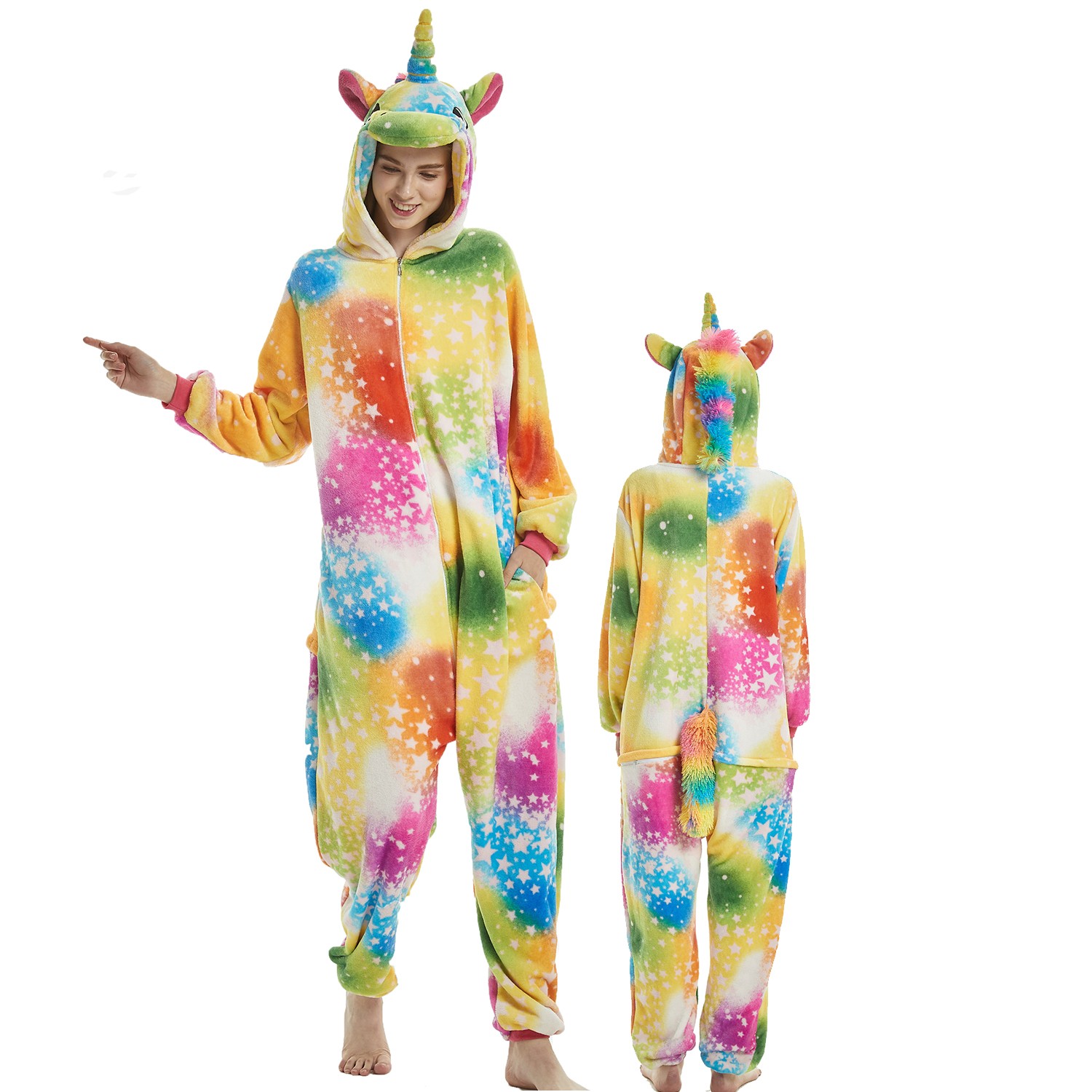 Femme Homme Combinaison Pyjama Star Dream Licorne D Guisement Kigurumi