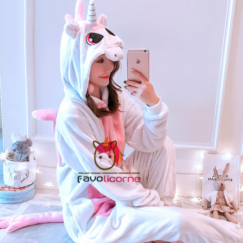 Déguisement Pyjama Unicorne Rose pour fille