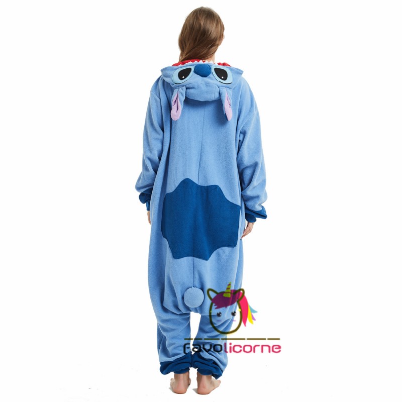 Pyjama enfant Lan Stitch - Combinaison grenouillère cosplay - Bleu