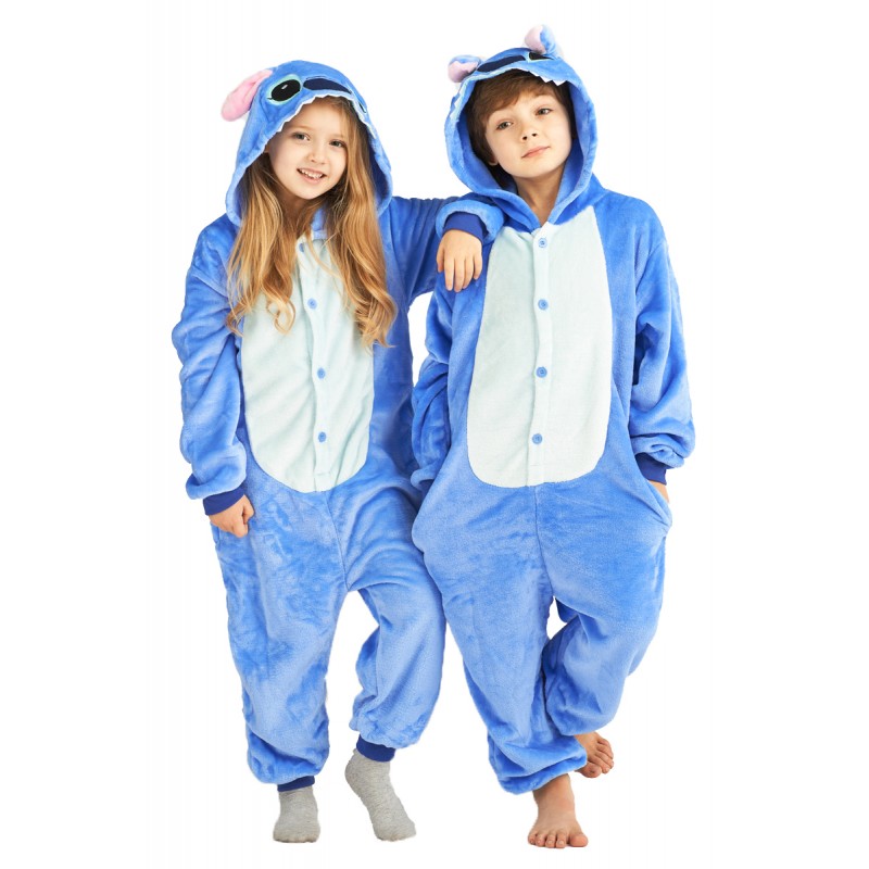 STITCH COSTUME Combinaison unisexe pour adultes et enfants, pyjama