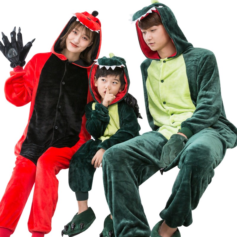 Pyjama Combinaison Dinosaure Family Matching Déguisement Kigurumi 